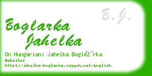 boglarka jahelka business card